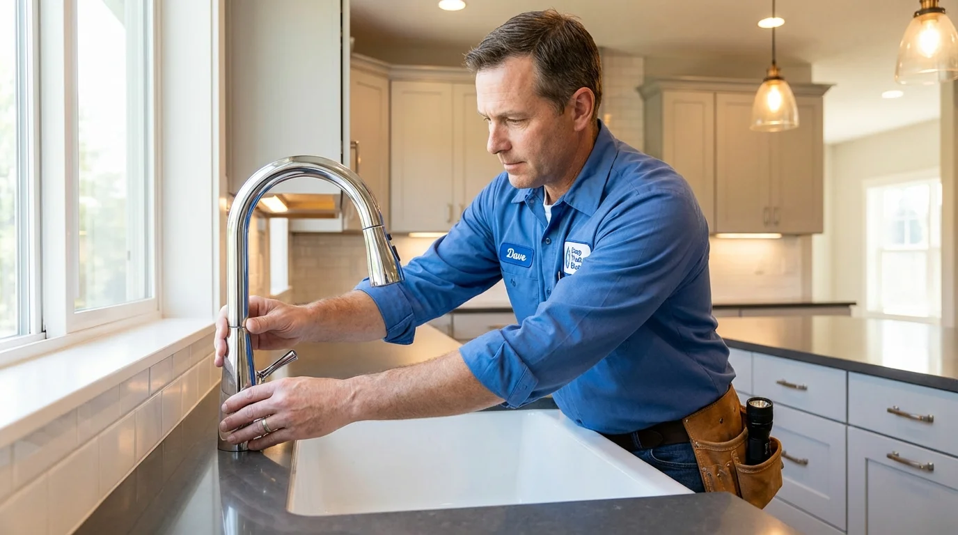 Kitchen faucet installation by Johns Plumbing LLC in Lucedale
